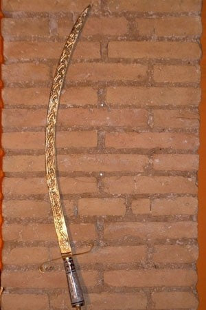 Sable mango de nacar