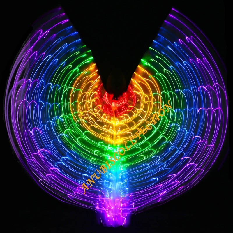 Alas de Isis de led de colores