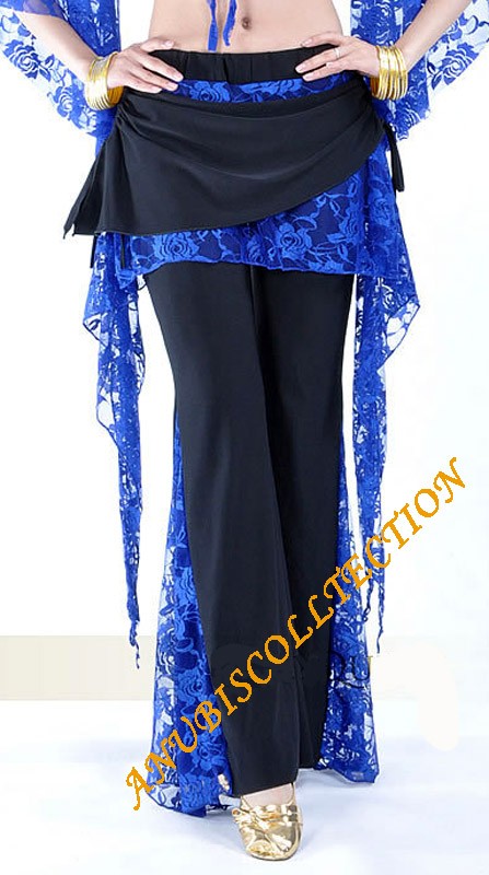 Pantalón licra negra y encaje