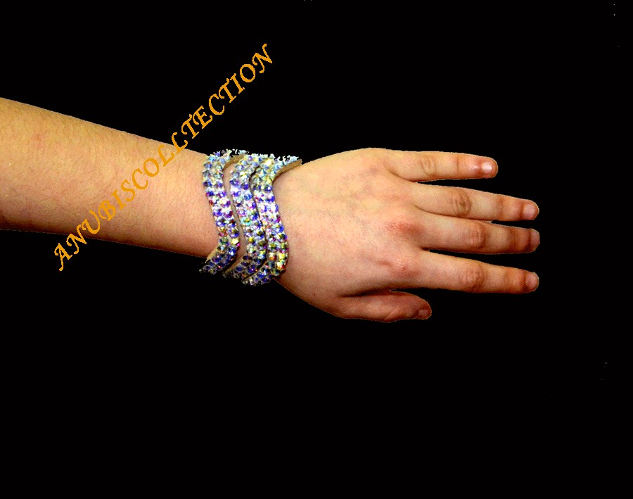 Pulsera ondas de cristal